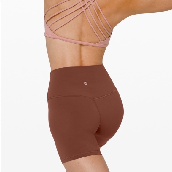 SOLD NWT Lulu Align 6” Shorts Ancient Copper - Picture 3 of 7